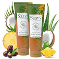 Saavy Naturals Moisturizing Body Wash for Sensitive Skin – Plant-Based & Pure with Coconut Oil, Shea Butter & Aloe Vera – Paraben-Free, Cruelty-Free – Tropical Coconut – 8.5 fl oz, 2 pack