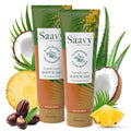Saavy Naturals Moisturizing Body Wash for Sensitive Skin – Plant-Based & Pure with Coconut Oil, Shea Butter & Aloe Vera – Paraben-Free, Cruelty-Free – Tropical Coconut – 8.5 fl oz, 2 pack