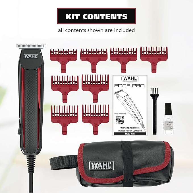 Wahl Edge Pro Bump Free Corded Beard Trimmer & Touch-Up Groomer for Men