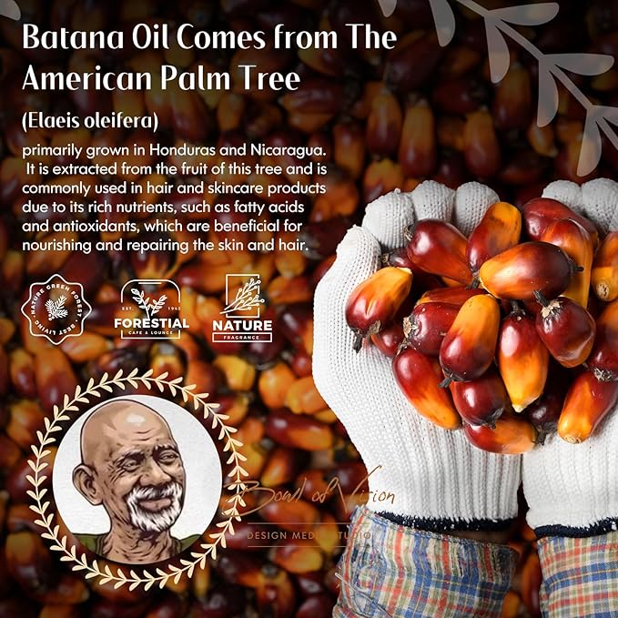 Adevwair Raw Batana Oil for Hair Growth, Pure Organic Natural Ingredients