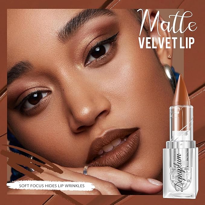 Depuplum Nude Lipstick Gradient Matte Lipsticks Lip Liner Combo