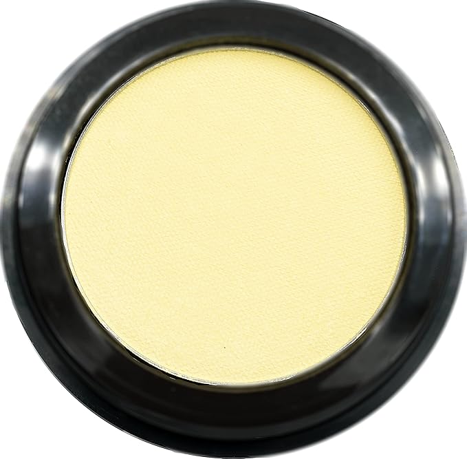Pure Ziva Daffodil Matte Muted Yellow Gold Soft Pressed Powder Single Vegan Eyeshadow; Talc, Paraben & Cruelty Free