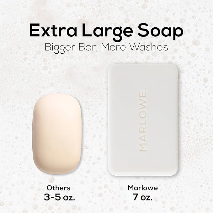 MARLOWE. Bar Soap for Men, Moisturizing Body Soap, Sage + Fir, 7 oz(6 Bars)