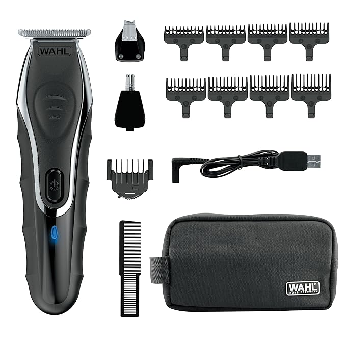 Wahl Aqua Blade Wet/Dry Rechargeable Lithium-Ion Beard Trimmer for Men