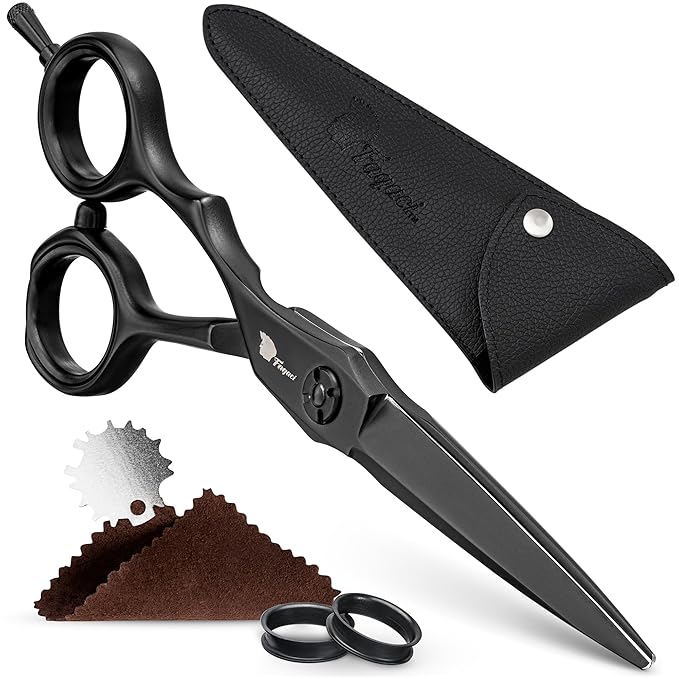 Fagaci Left Handed Hair Cutting Scissors 6” Precision Hair Shears