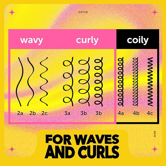 got2b Curled Flexible Curl Foam, Curl Mousse for Wavy & Curly Hair