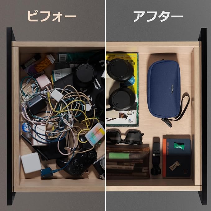 tomtoc Electronics Organizer Travel Case, Cable Organizer for Essentials