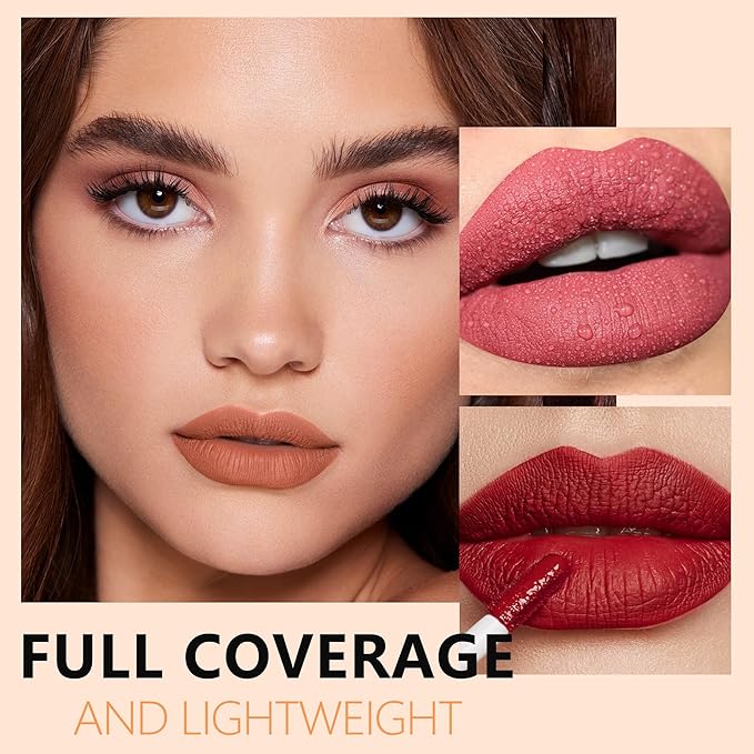 Pink Red Lipstick Long Lasting Lipsticks for Women Pigmented Smudgeproof Transferproof Vegan Cruelty Free Lip Makeup, A64 Epic