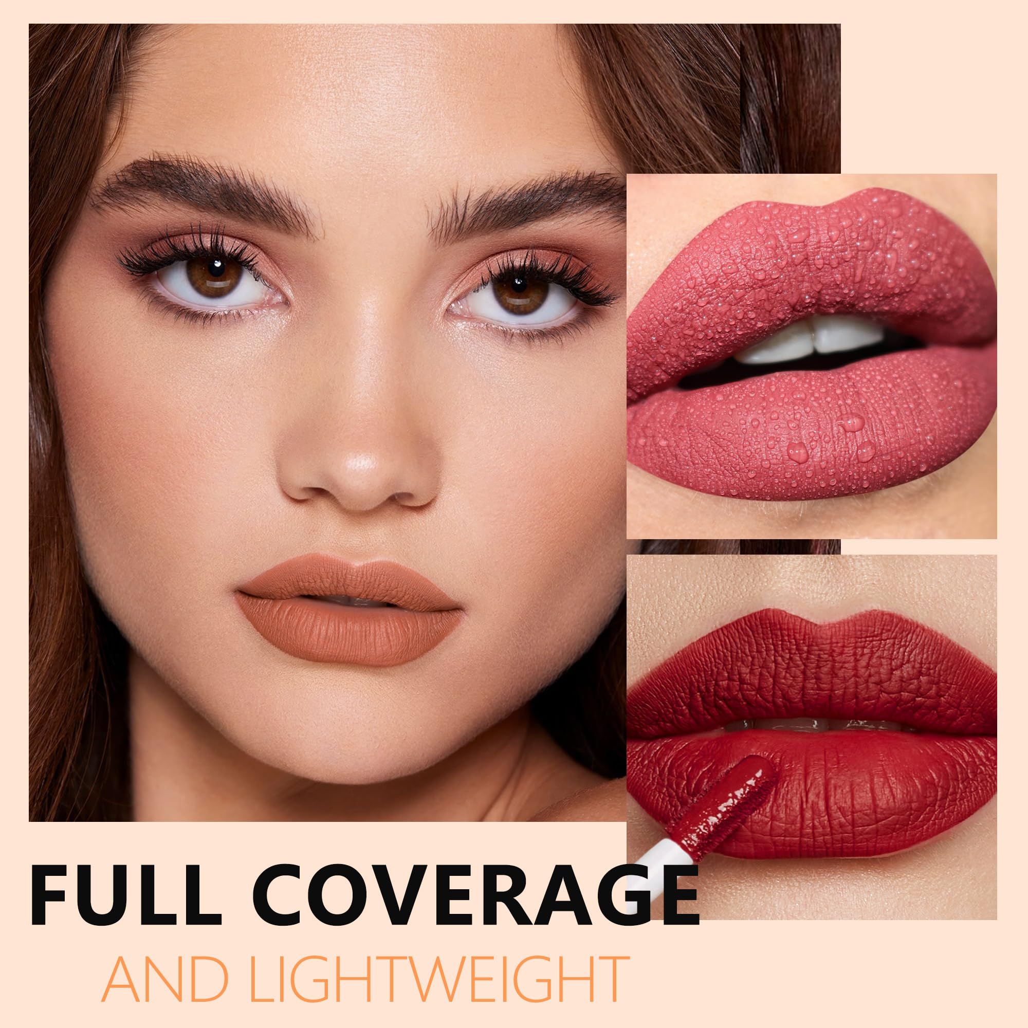HANLADY Pink Lipstick Matte Long Lasting Lipsticks for Women Smudgeproof