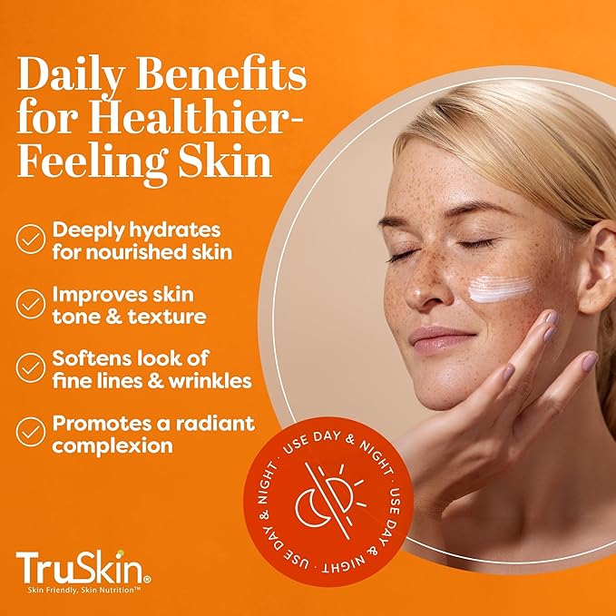 TruSkin Vitamin C Face Cream - Brightening Daily Moisturizer, 4 fl oz