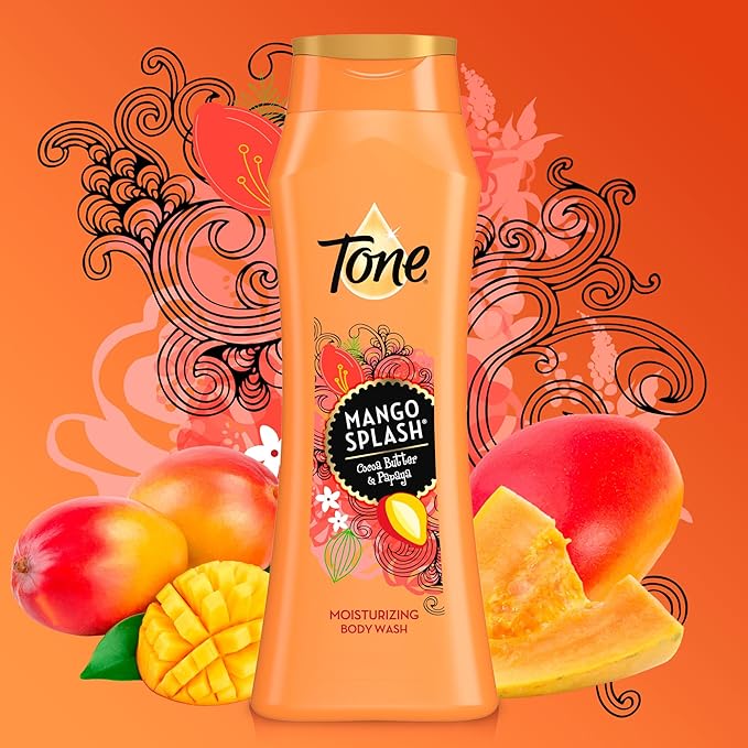 Tone Mango Splash Body Wash, 16 Fl Oz, 6-Pack