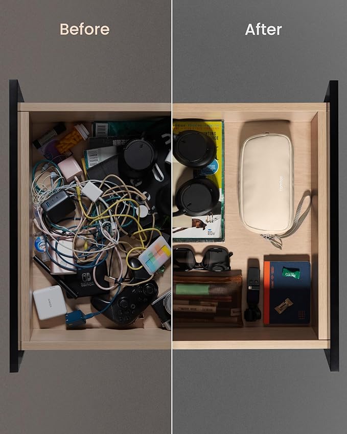 tomtoc Electronics Organizer Travel Case, Cable Organizer for Essentials