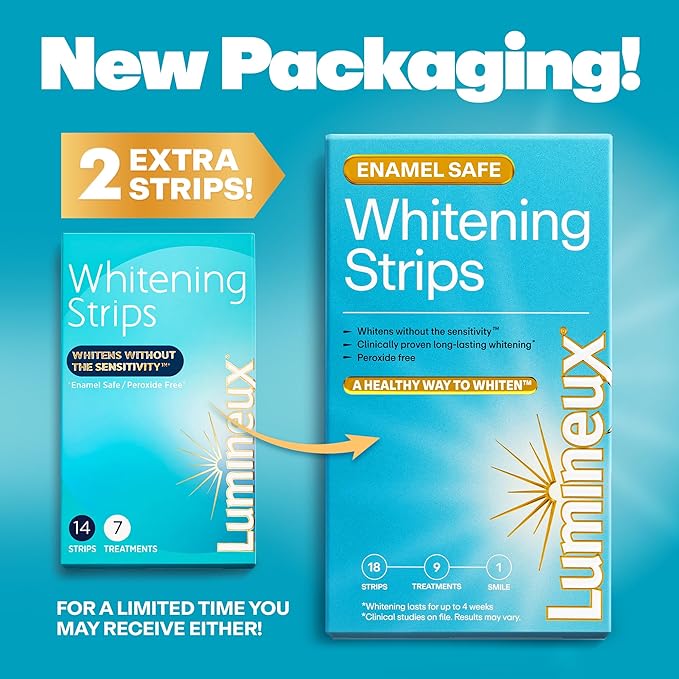 Lumineux Whitening Starter Set, 7 Strip Treatments & Toothpaste 2 Pack