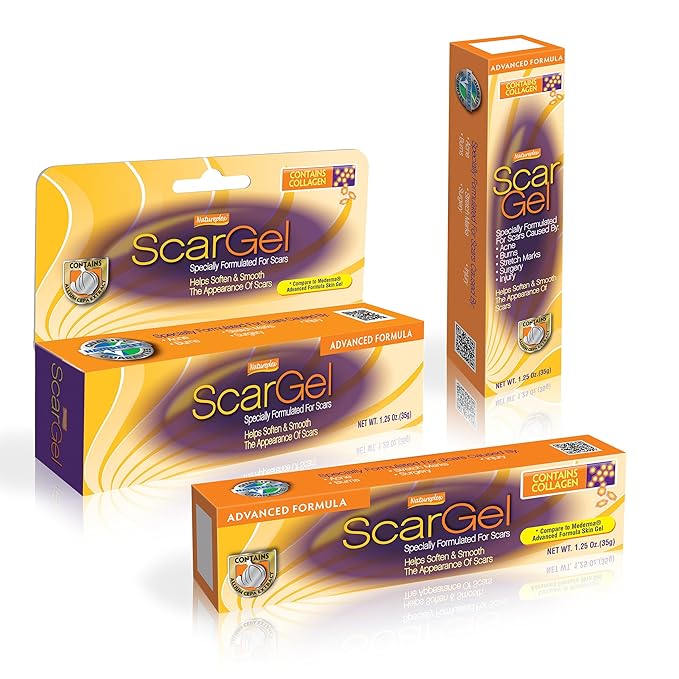 Natureplex Scar Gel 1.25 oz (2 Pack) – With Allantoin, Clinically Proven Formula for Old & New Scars – Reduces Appearance of Scars from Surgery, Burns, Acne, Injury & Stretch Marks