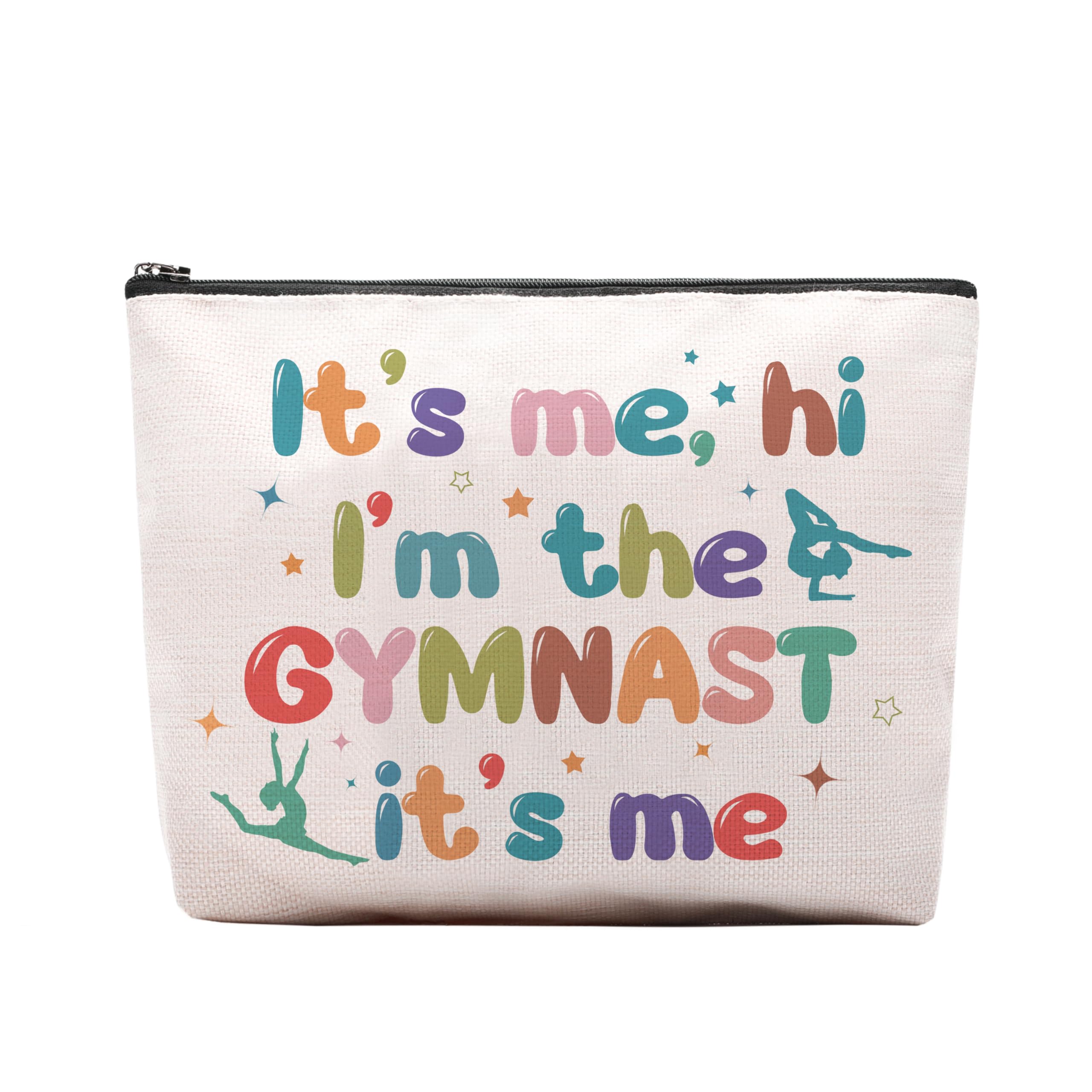 CEASQVAA Gymnast Gymnastics Stuff Gifts Makeup Bag, Graduation Birthday Gift, It's Me, Hi I'm The Gymnast Bag Gift For Women