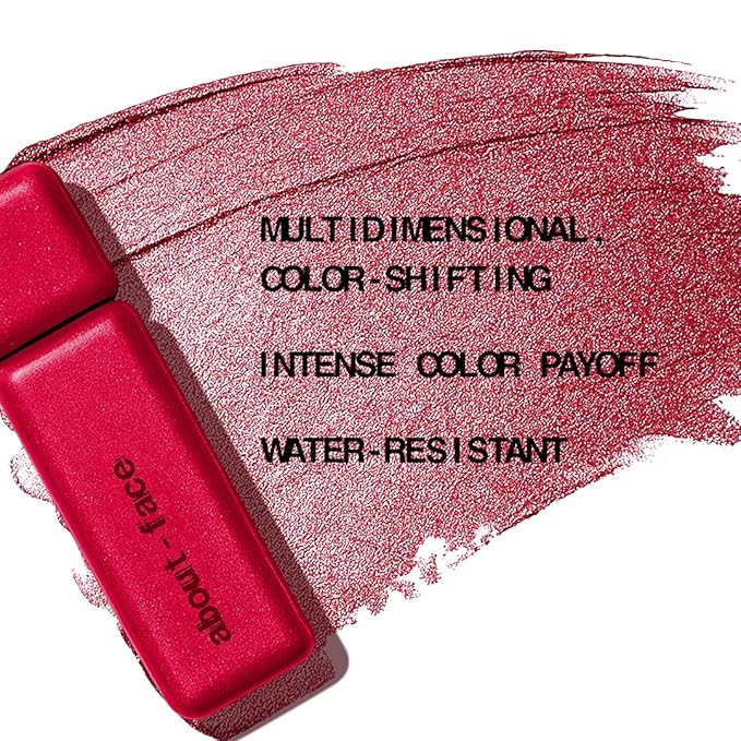 aboutface Fractal Glitter Eye Paint | Hot Pink Red | 0.13oz