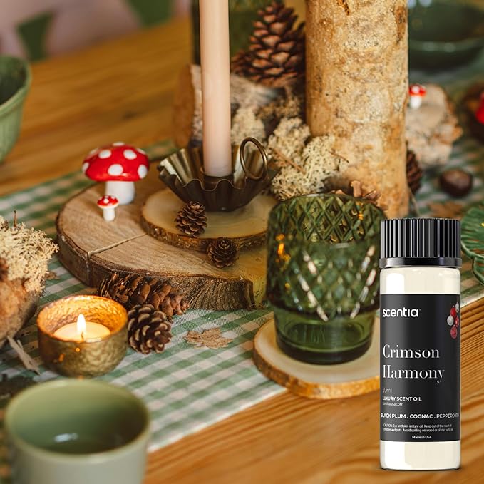 Scentia Cozy Pine Gingerbread Fragrance Oil Collection – Long Lasting Aromatherapy Diffuser Oil for Candles, Home & DIY Bakery Scents 3x20ml Discovery Set – (Perfect for Winter & Holiday)