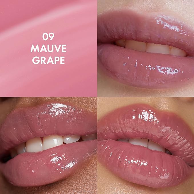 Amuse SEOUL Daisy Flower Dew Tint (09 MAUVE GRAPE) - Glossy Moisturizing Lip Stain, Watery Glow Lip Tint, Long Lasting Color, Dewy Finish, Vegan, Korean Beauty Makeup