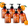 ORANGE HOUSE Natural Liquid Hand Soap, Cold-Pressed Orange Oil, 6 Pack