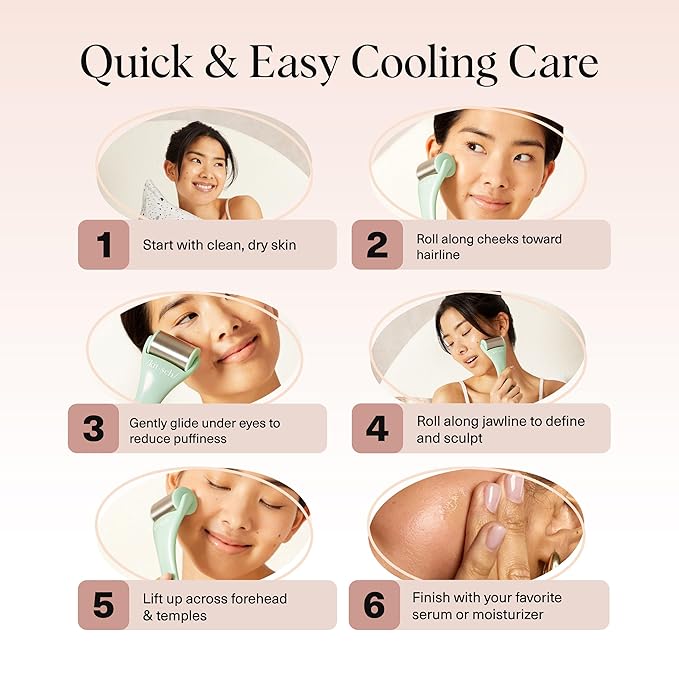 Kitsch Ice Roller for Face – Cooling Face Rollers for Women & Men - Mint