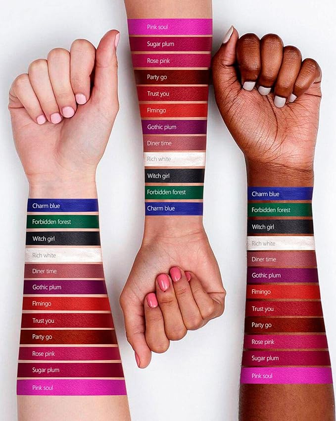 MAKI YIKA Dark Purple Lipstick Liquid for Women Color Stay Long Lasting Lipsticks