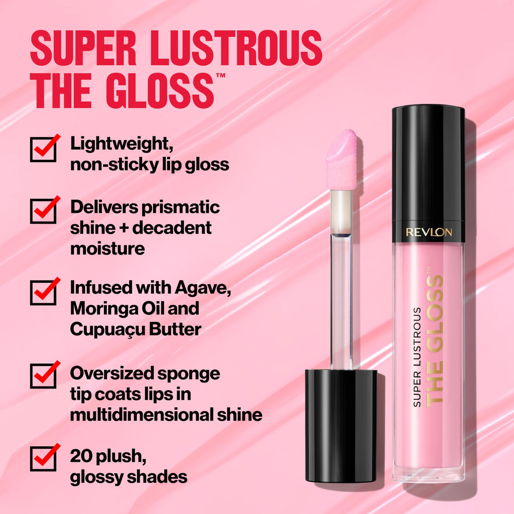 Revlon Super Lustrous The Gloss, 200 Crystal Clear, 0.13 oz