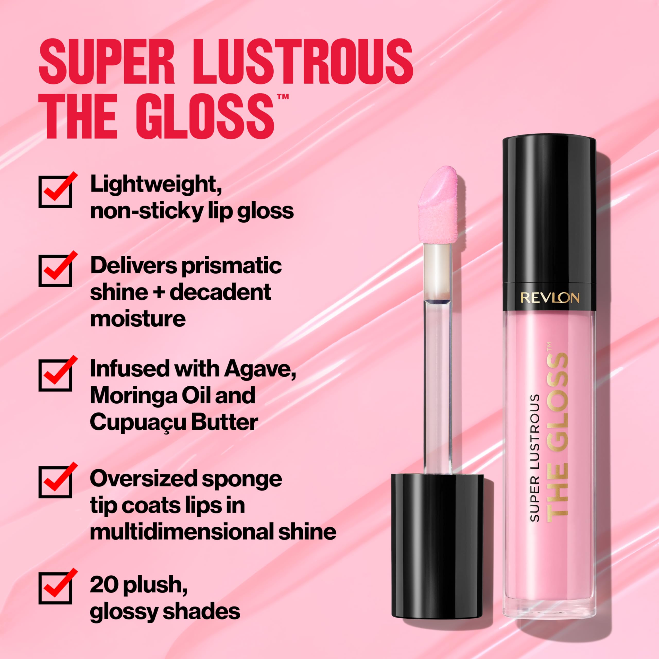 Revlon Super Lustrous The Gloss, 207 Pink Sky, 0.13 oz