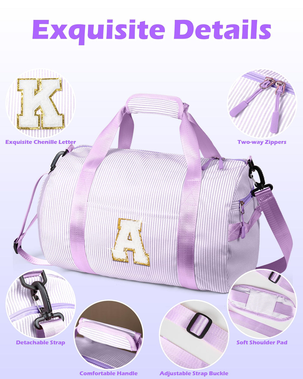 Vogewood Tween Gifts Trendy Stuff, Girls Travel Duffle Bag, Cute Gym Bag