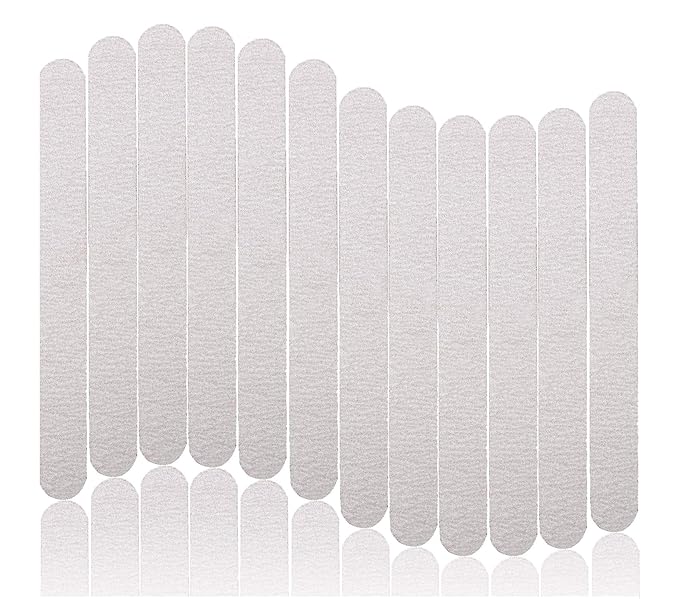 40pcs Wooden Nail Files 180/240 Grit for Natural Nail