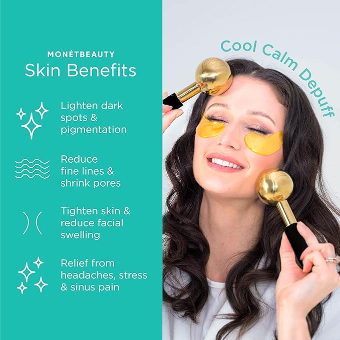 Tighten Skin, Depuff & Sinus Relief? Stainless Steel Ice Globes for Facials, Durable Cryo Globes Instantly Reduce Puffiness, Tighten Pores, Face Globes Facial Massages & Daily Beauty Routine