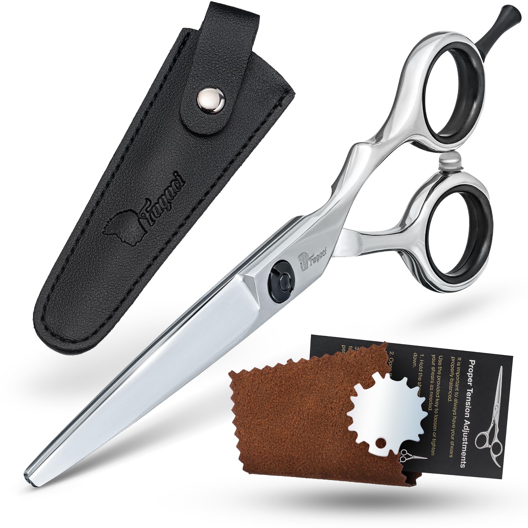 Fagaci Professional Hair Cutting Scissors 6 Inch, Razor Sharp