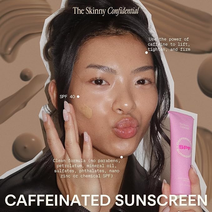 The Skinny Confidential Tinted Sunscreen with No White Cast, SPF 40