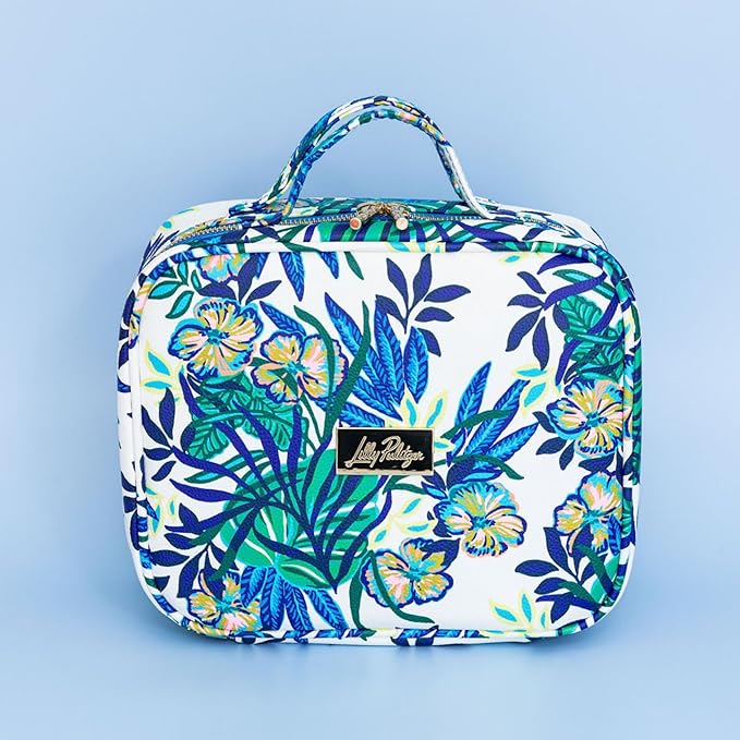 Lilly Pulitzer 4 Piece Travel Toiletry Bag Set, The Hottest Spot