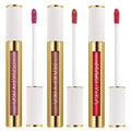 MAKI YIKA 3Pc Metallic Lipstick Long Lasting Pink Brown Red Glitter Lipsticks