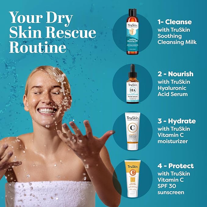 TruSkin Soothing Cleansing Milk with Rice & Oat Milk, 5 fl oz