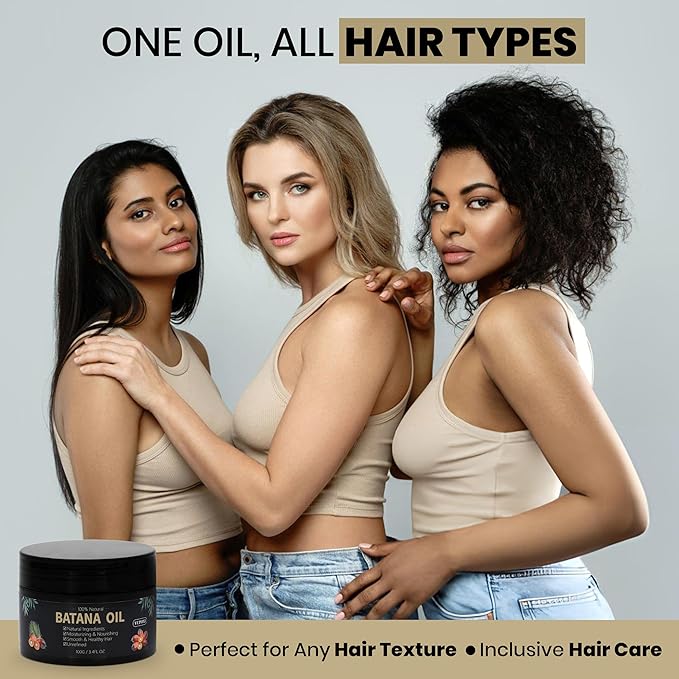 100% Pure Natural Dr. Sebi Batana Oil From Honduras - 3.4 Oz | For Hair Growth | Repair Damaged Hair | Nourishes Scalp & Skin Radiance Nourishment