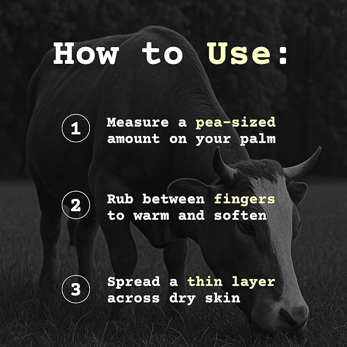 The Tallowed Truth Beef Tallow Balm for Skin & Face, Unscented Honey Balm