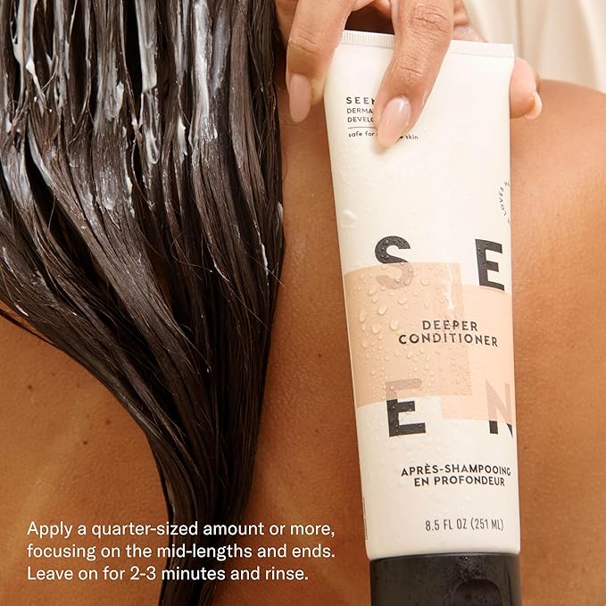 SEEN Deeper Conditioner, Scented- Non-Comedogenic Hair Deeper Conditioner- Dermatologist-Developed - Safe for Sensitive, Eczema & Acne Prone Skin