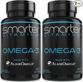 2 Pack Omega-3 Fish Oil, 800mg EPA & 600mg DHA, Burpless, 120 Softgels
