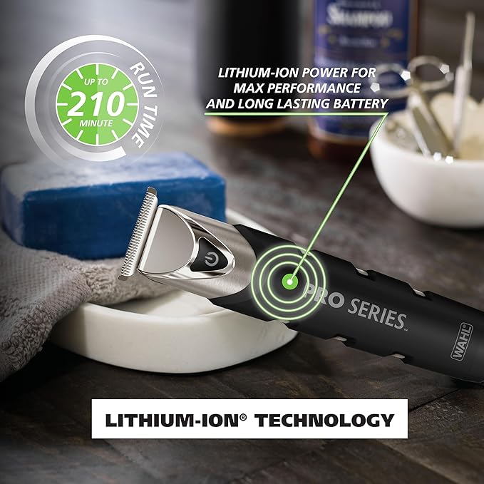 Wahl USA Pro Series Stainless Steel Cordless USB Beard Trimmer for Men