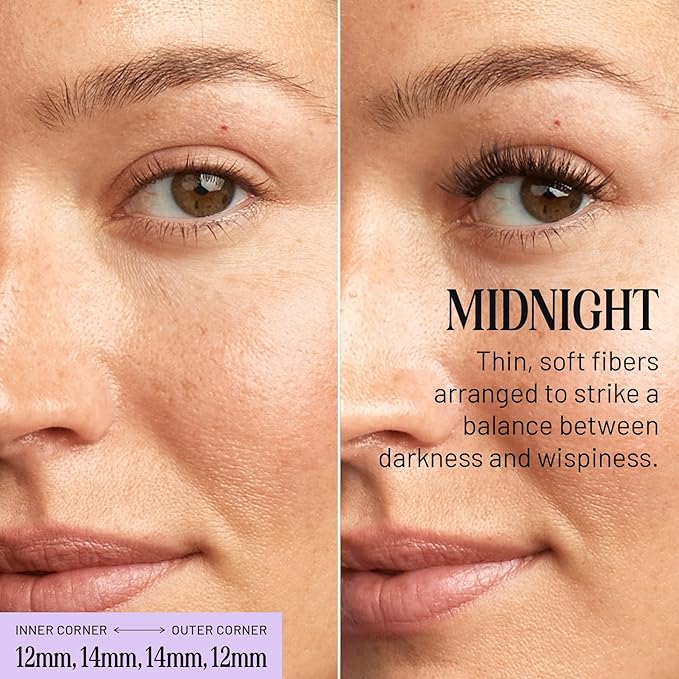Lilac St Dramatic Lash Clusters for DIY Lash Extensions, Midnight, 10mm