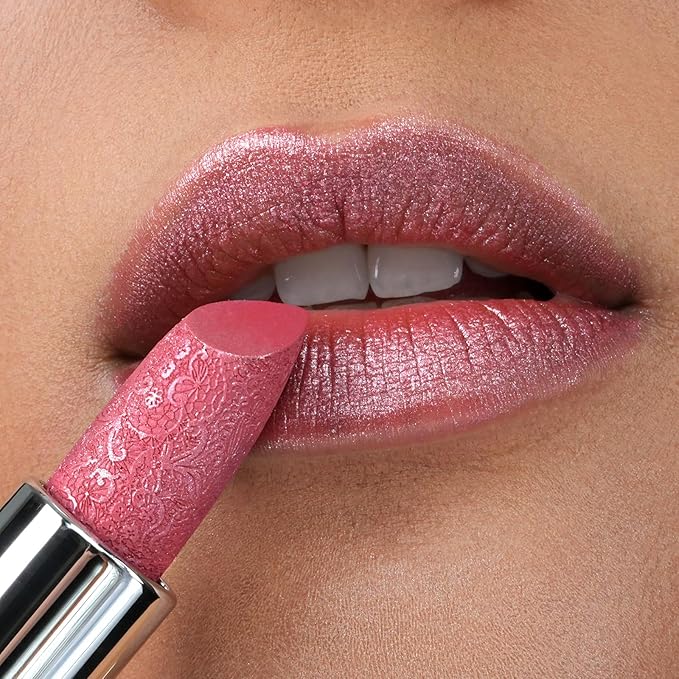 Anglicolor Metallic Pink Lipstick,High Impact Lipcolor Moisturising Creamy Formula Smooth and Non-Sticky,Rose Lipstick For Women Girls,Full-Coverage Lip Color (01 COSMOPOLIS, 4g)