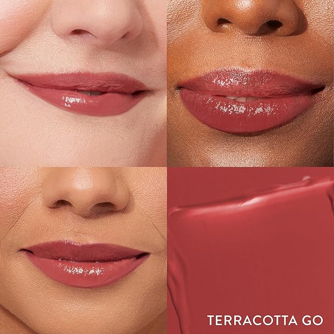LAURA GELLER NEW YORK Jelly Balm Tinted Lip Balm – Terracotta Go – Hydrating Lip Color with Shine Finish – Squalane & Vitamin E – Buildable Sheer to Medium Coverage – Vegan & Cruelty-Free