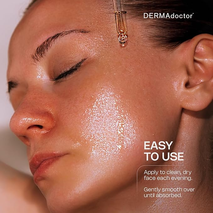 DERMAdoctor Vitamin C Oil for Face, Hydrating 20% Vitamin C Night Oil, 1 Oz