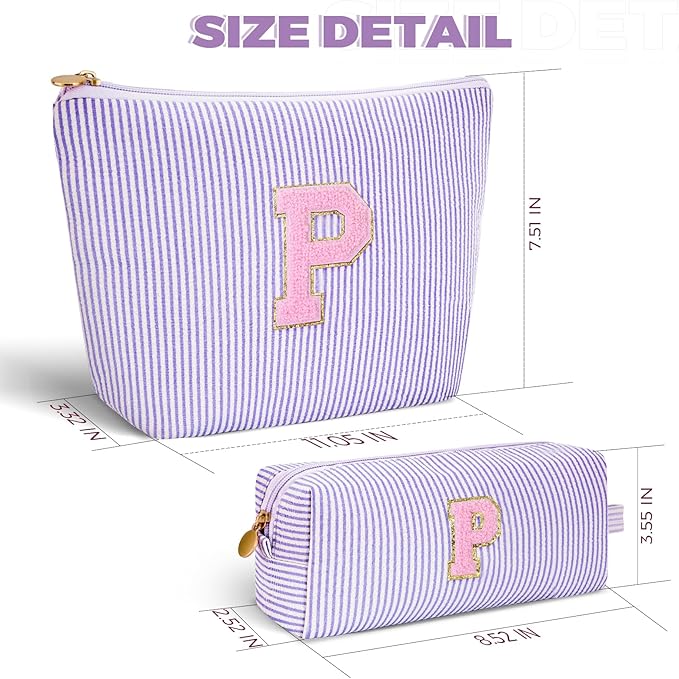 Btffitting Gifts for Teen Girls Women - Birthday Gifts for 10 11 12 13 14 15 16 17 18 Years Old Girl,Makeup Bag Cosmetic Bag,Teacher Gift Trendy Stuff Toiletry Bag - Lavender,P