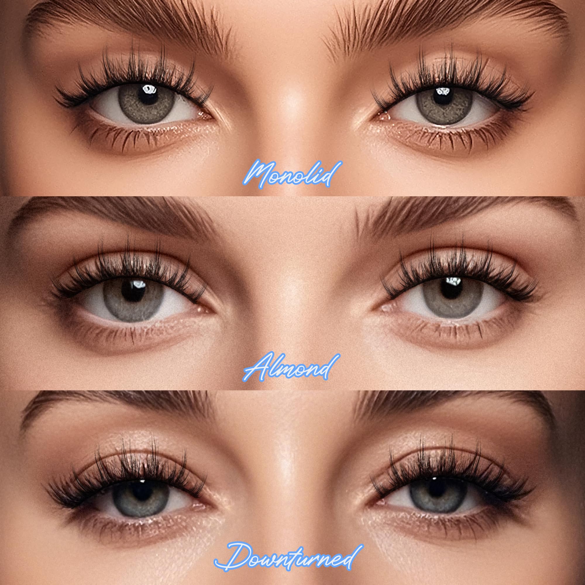 Lashes Natural Look False Eyelashes - Bepholan Fake Eyelashes 3D Super Fluffy False Lashes Black Band Wispy Lashes 3-Pack Faux Mink Lashes,XMZ21-3