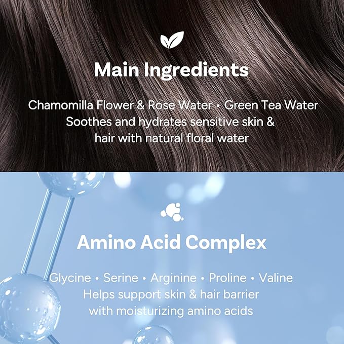 Perfumed Hair Mist for Women – Castor Oil for Shine & Long-Lasting Scent, Clean Hair Perfume & Body Mist – Botanical Waters & 17 Amino Acids, Sulfate, Paraben, Silicone-Free – Woody Darkberry, 125ml