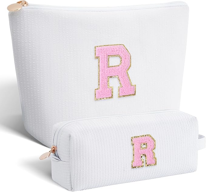 Btffitting Gifts for Teen Girls Women - Birthday Gifts for 10 11 12 13 14 15 16 17 18 Years Old Girl,Makeup Bag Cosmetic Bag,Teacher Gift Trendy Stuff Toiletry Bag - White,R