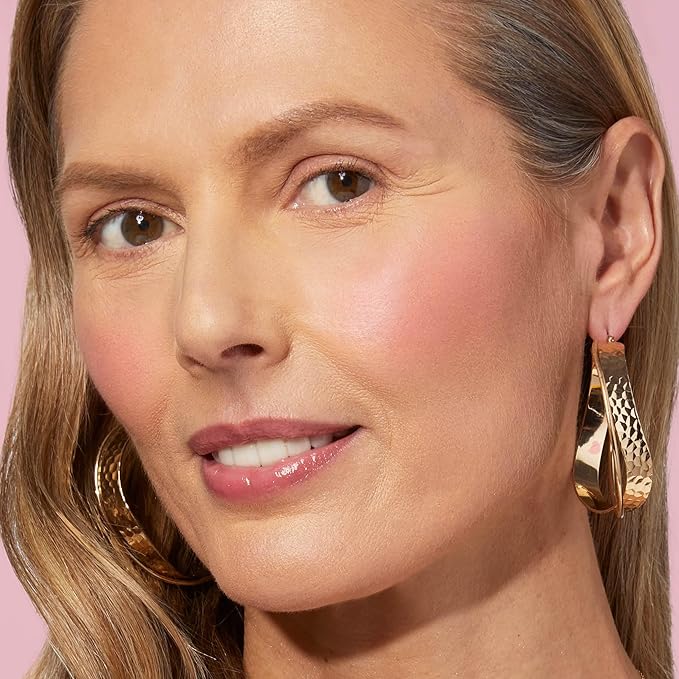 LAURA GELLER NEW YORK Baked Blush-n-Brighten for Mature Skin - 12 Rosé All Day - Powder Blush Won't Settle into Fine Lines - Buildable Natural Finish – Longlasting Formula - Made in Italy
