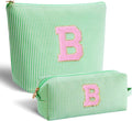 Btffitting Gifts for Teen Girls Women - Birthday Gifts for 10 11 12 13 14 15 16 17 18 Years Old Girl,Makeup Bag Cosmetic Bag,Teacher Gift Trendy Stuff Toiletry Bag - Green,B